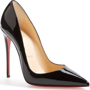 NEW Christian Louboutin So Kate Patent Pointed-Toe Red Sole Pump original box